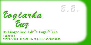 boglarka buz business card